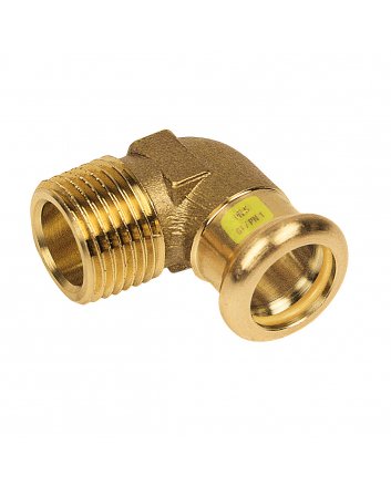Bonfix Rotkupfer Außengewinde x Press Winkelstück (Gas) | 1 x 28