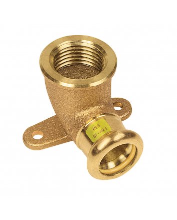 Bonfix Rotkupfer Innengewinde x Press Wandplatte (Gas) | 3/4 x 22
