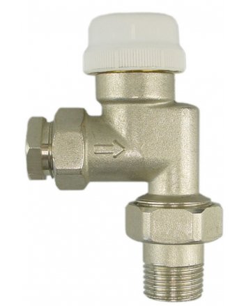 Thermostatventil ohne Kopf 1/2", axial, inkl. Adapter