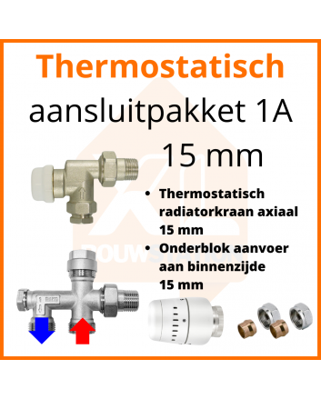 Eco 4 Thermostat M30 Anschlussset 1A für 15 mm Rohr