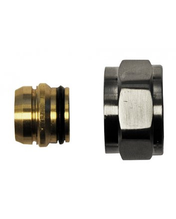 Adapter Eurokonus auf 15 mm Klemm, Gebürsteter Stahl