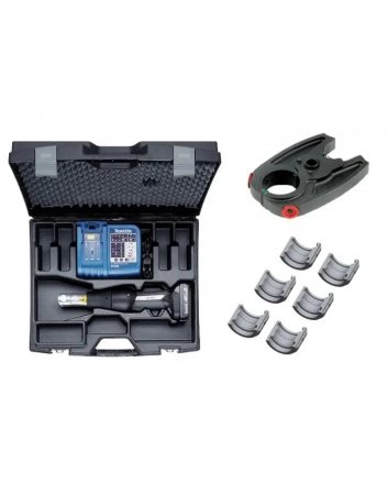 Bonfix Akku-Pressmaschine Set M-BMINI-2 (Presszange, 18V Ladegerät, 18V Akku, Koffer) (16, 20, 26 mm)