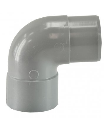 Abflussbogen Muffe 75 mm x Spitzende 75 mm 90 Grad PVC