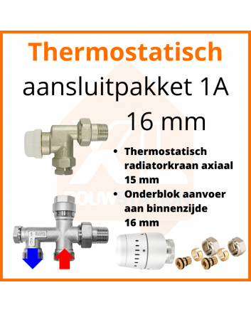 Eco 4 Thermostat M30 Anschlussset 1A für 16 mm Rohr