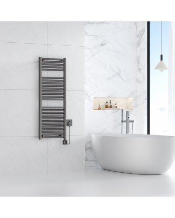 Elara Elektrischer Heizkörper Smart WiFi 118,5 x 45 cm Gunmetal