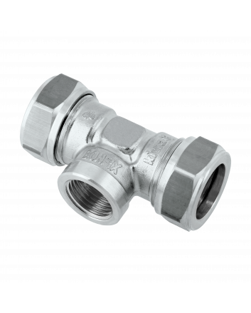 Bonfix verzinnt Klemm x Innengewinde x Klemm T-Stück | 28 x 1/2 x 28