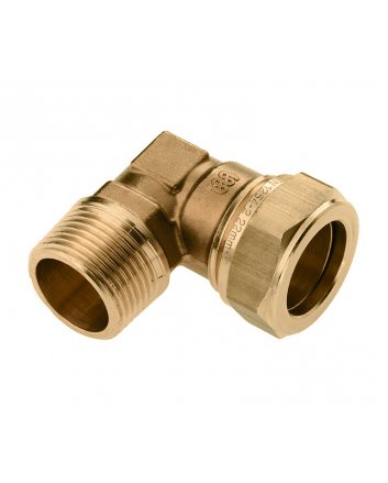 Bonfix Messing Außengewinde x Klemm Winkelstück | 3/4 x 28