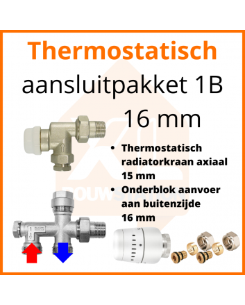 Eco 4 Thermostat M30 Anschlussset 1B für 16 mm Rohr