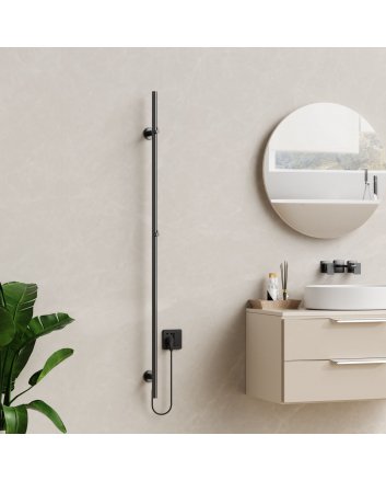 1500x63 – 120 Watt | Elektrischer Stab-Handtuchheizkörper – Gunmetal