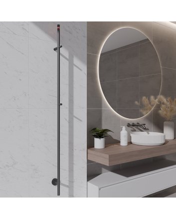 Callista Elektrischer Handtuchheizkörper 60 Watt 150 cm Gunmetal