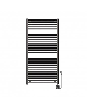 Elara Elektrischer Heizkörper Smart WiFi 118,5 x 60 cm Gunmetal
