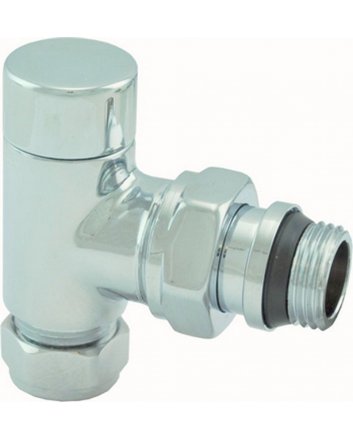 Luxus Regel-T-Stück 1/2" x 15 mm (M22) Klemm, winklig, Chrom