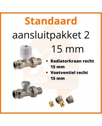 Eco 4 Standard-Anschlussset 2 für 15 mm Rohr