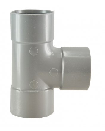 T-Stück 3 x Muffe 32 mm 90 Grad PVC