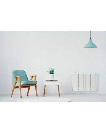 580x1080 - 2000W | Aluminium-Wandheizkörper Weiß + Fernbedienung