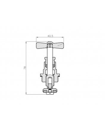 Riko Oberteil für Absperrhahn 15 mm komplett