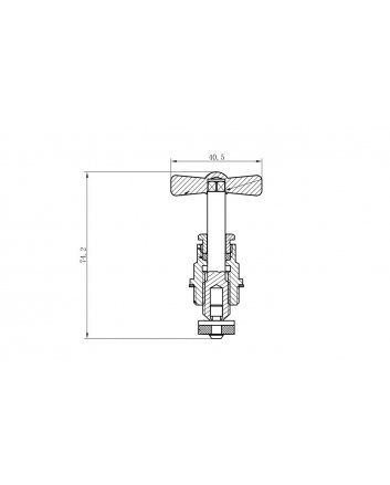 Riko Oberteil für Absperrhahn 12 mm komplett