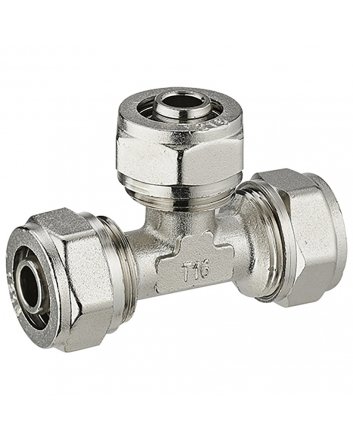 HS Schraubfitting T-Stück für Alu-Mehrschicht-Verbundrohr | 20 x 20 x 20