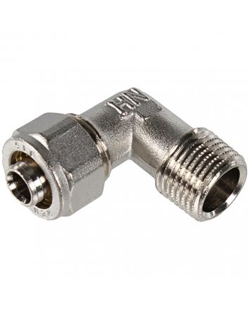 HS Außengewinde x Schraubfitting-Winkel für Alu-Mehrschicht-Verbundrohr | 3/4 x 20
