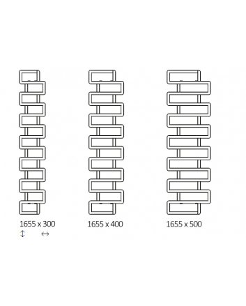 300x1655 – 595 Watt | Bookie | Designheizkörper