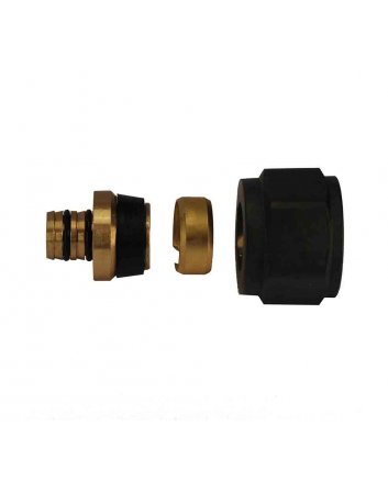 Luxus Adapter 16 x 2,0 mm Eurokonus, Matt Schwarz