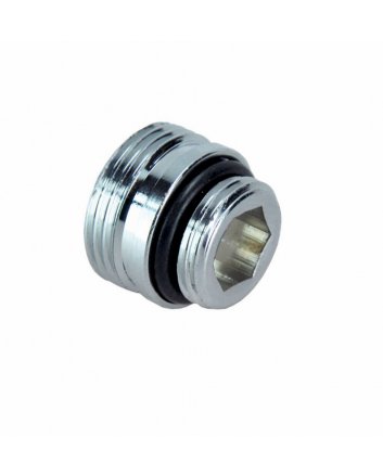 Adapter 3/4" x 1/2", Mittelunteranschluss, Chrom