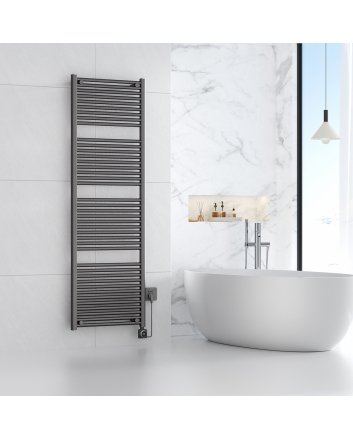 Elara Elektrischer Heizkörper Smart WiFi 181,7 x 60 cm Gunmetal