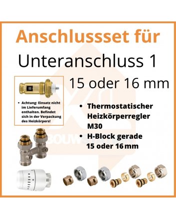 Eco 8 Thermostatisches Anschlussset 1
