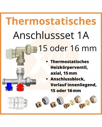 Eco 4 Thermostatisches M30-Anschlussset 1A