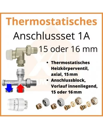 Eco 4 Thermostatisches M30-Anschlussset 1A