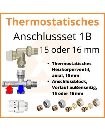 Eco 4 Thermostatisches M30-Anschlussset 1B