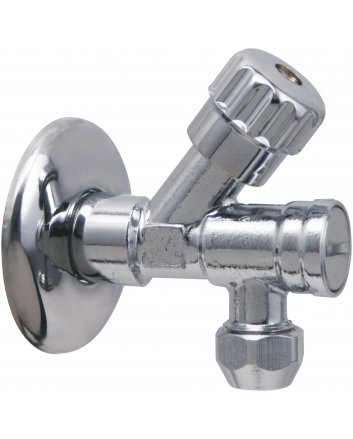 Riko Luxor Eckventil mit Filter 1/2 x 3/8 oder 10 mm Klemm, Chrom