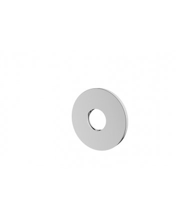 Slim Rosette Auslauf Einhebel-Waschtischarmatur 50 mm Chrom