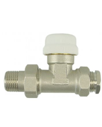 Thermostatventil ohne Kopf 1/2", gerade, inkl. Adapter