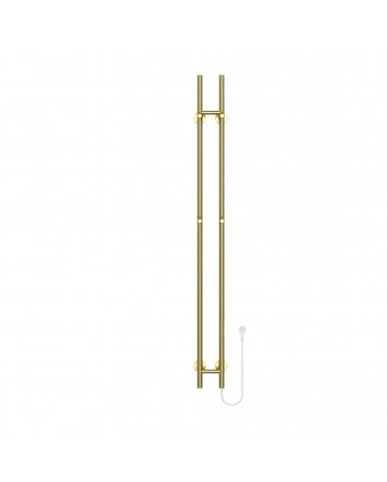 1500x168 – 120 Watt | Elektrischer Doppelstäbe-Handtuchheizkörper – Gold