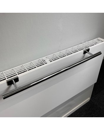 BSXL Handtuchregal 400 mm für Heizkörper – Obenbefestigung Chrom