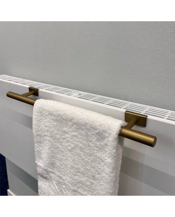 BSXL Handtuchhalter 400 mm für Heizkörper – Obenbefestigung Gold