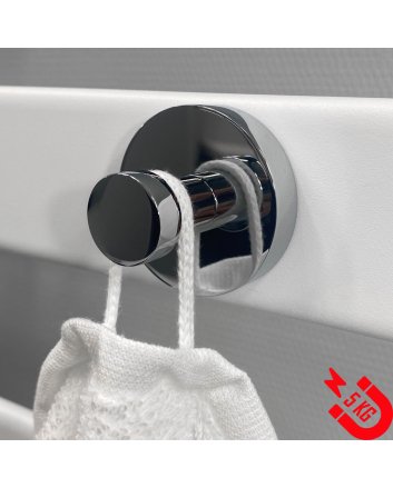 BSXL Magneet-Line Chrom – Magnetischer Einzelhaken – kleiner Knopf