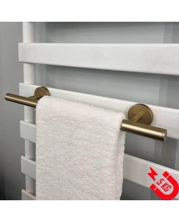 BSXL Magnetisches 400 mm Handtuchregal für Heizkörper – Gold