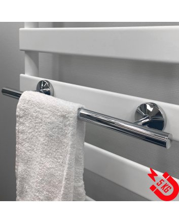 BSXL Magnetisches 500 mm Handtuchregal für Heizkörper – Chrom