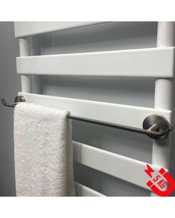 BSXL Magneet-Line Nickel – Magnetischer Handtuchhalter 535 mm