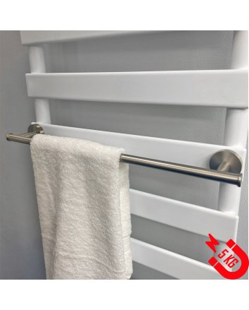 BSXL Magneet-Line Gebürsteter Edelstahl – Magnetischer Handtuchhalter 510 mm