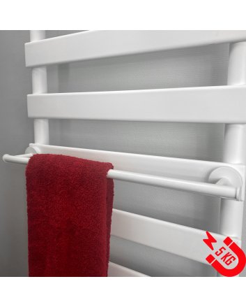 BSXL Magneet-Line Weiß – Magnetischer Handtuchhalter 510 mm