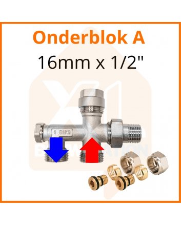 Einrohrventil A 16mm x 1/2''