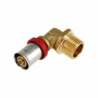 Bonfix Außengewinde x Alu-Press Winkelstück | 1/2 x 16