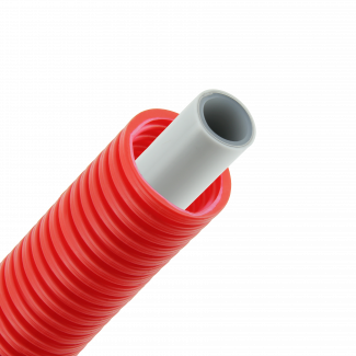 Bonfix Alu-Press Mehrschichtverbundrohr mit mantel | Rot | 16 x 2.0 | Rolle 50 meter