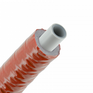 Bonfix Alu-Press Mehrschichtverbundrohr isoliert | Rot | 20 x 2.0 | Rolle 50 meter