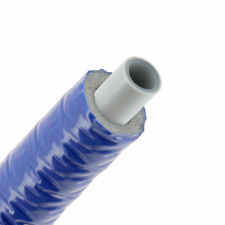 Bonfix Alu-Press Mehrschichtverbundrohr isoliert | Blau | 16 x 2.0 | Rolle 50 meter