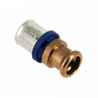 Bonfix Alu-Press x M-Press gerade Übergangskupplung | 20 x 15