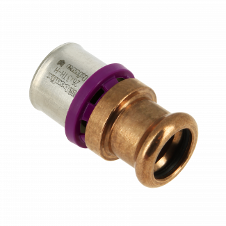 Bonfix Alu-Press x M-Press gerade Übergangskupplung | 26 x 22